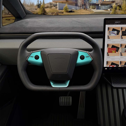 3M Satin Key West Tesla Steering Wheel Trim Decal Kit (3pcs) | Cybertruck