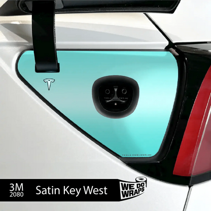 3M Satin Key West Tesla Charge Port Wrap | Model Y