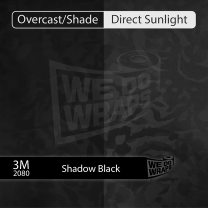 3M Shadow Black Camo Tesla Emblem Decals (Front + Back) | Model Y