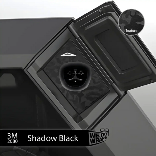 3M Shadow Black Camo Tesla Charge Port Wrap | Cybertruck