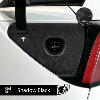 3M Shadow Black Camo Tesla Charge Port Wrap | Model 3