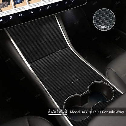 3M Carbon Fiber | Tesla Center Console Wrap Kit | Model Y ’19-20