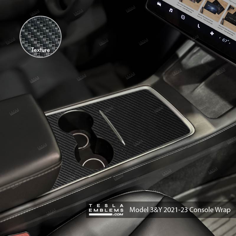3M Carbon Fiber | Tesla Center Console Wrap Kit Model 3 '21-24