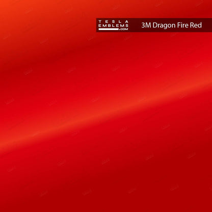3M Gloss Dragon Fire Red | Tesla Center Console Wrap Kit | Model Y 2026