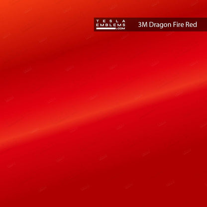 3M Gloss Dragon Fire Red Tesla Autopilot Camera Side Marker Decals (2pcs)