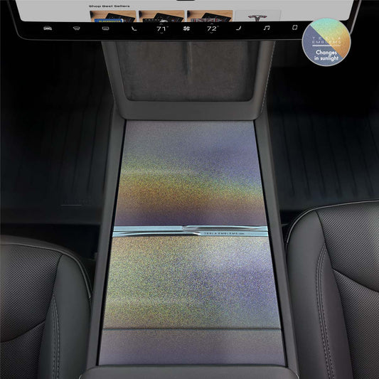 3M Satin Psychedelic Flip | Tesla Center Console Wrap Kit | Model Y 2026