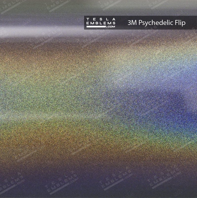 3M Satin Psychedelic Flip Tesla Autopilot Camera Side Marker Decals (2pcs)