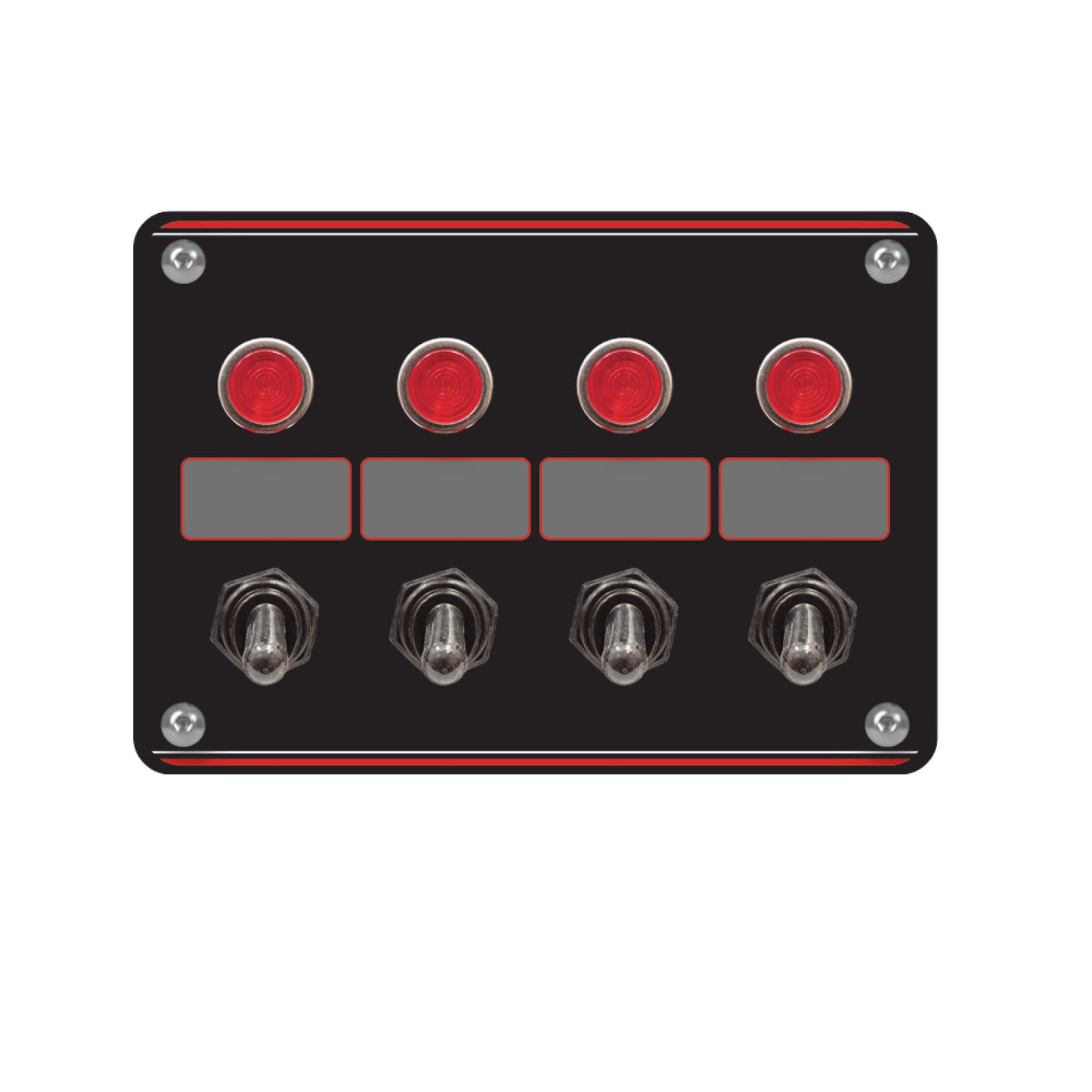 Longacre 4 Accessory switch panel with 4 pilot lights 52-44865
