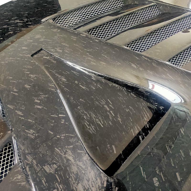 JDMuscle [08-15 Mitsubishi Lancer EVO X] Tanso Carbon Fiber Hood w/ heat extract *SPECIAL ORDER. NO CANCELLATION