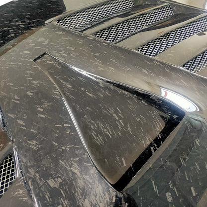 JDMuscle [08-15 Mitsubishi Lancer EVO X] Tanso Carbon Fiber Hood w/ heat extract *SPECIAL ORDER. NO CANCELLATION