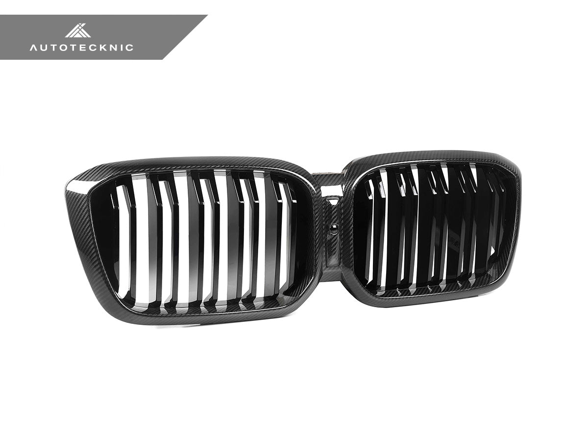 AutoTecknic Dry Carbon Fiber Dual-Slats Front Grille Set - G01 X3 LCI | G02 X4 LCI