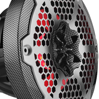 6.5” Marine 2-Way Hybrid Speaker with RGB LED, Compression Driver and Neodymium Magnet | 250W RMS 4-Ohm