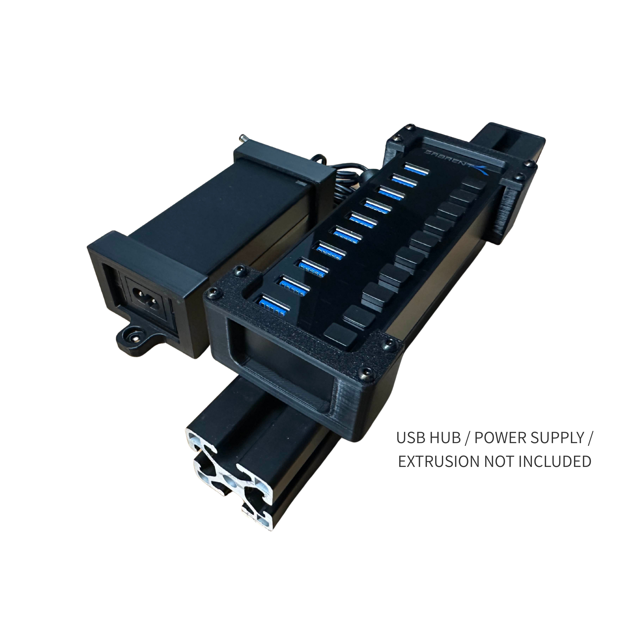 USB 10 Port 60W Hub Mount V2