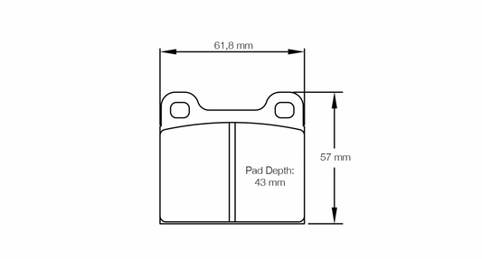 PAGID Racing Pagid Racing 4304 RSH3 Compound Brake Pads 4304-RSH3