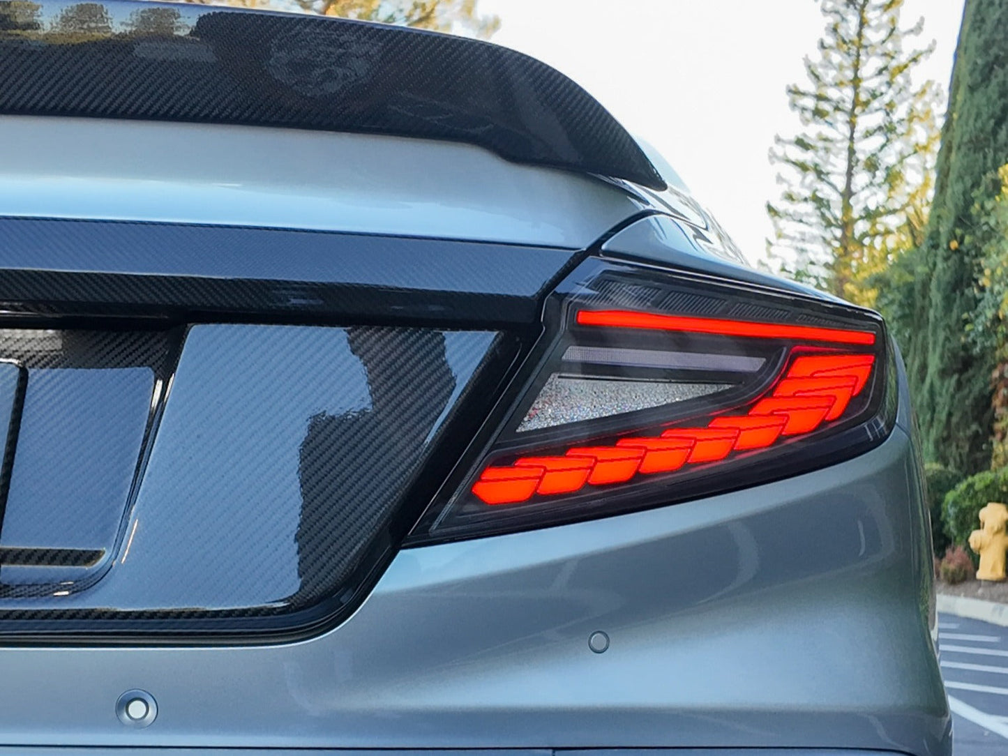 OLM Phantom-Spec LED Taillights (Smoke Lens White Optic) - 2022+ WRX