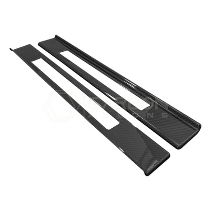 2024+ S650 Mustang Hard Carbon Fiber Door Sills Trim Cover