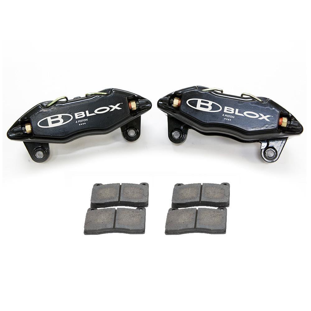 BLOX Racing 4-Piston Calipers w/Brake Pads