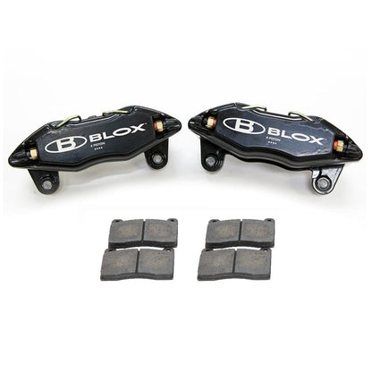BLOX Racing 4-Piston Calipers w/Brake Pads