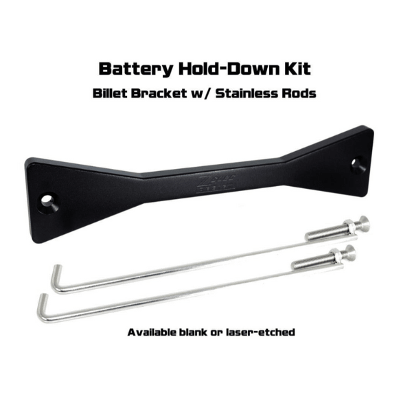 ZSPEC Battery Hold Down/Bracket for Nissan Titan A61, Anodized Billet Aluminum