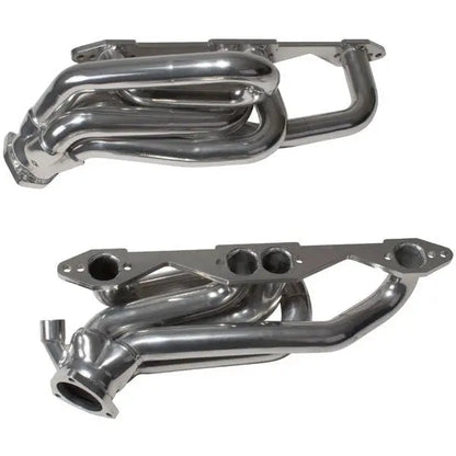 Chevrolet GM Truck SUV 5.0 5.7 1-5/8 Shorty Exhaust Headers Polished Silver Ceramic 96-99
