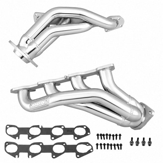 Dodge Challenger Charger 300C Magnum 6.1 Hemi 1-7/8 Shorty Exhaust Headers Polished Silver Ceramic 06-10