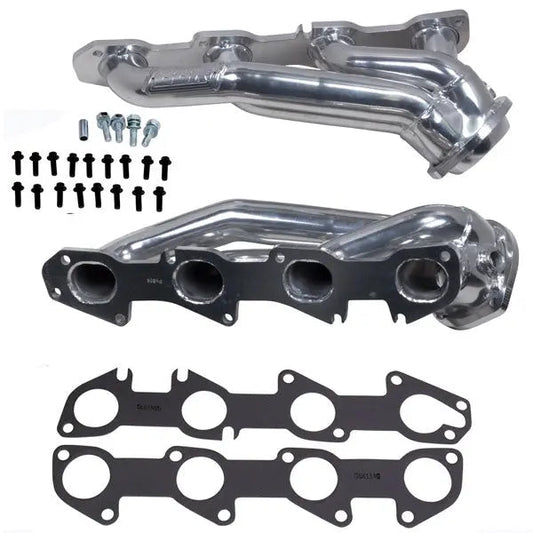Dodge Challenger Charger 5.7 Hemi 1-3/4 Shorty Exhaust Headers Polished Silver Ceramic 09-24