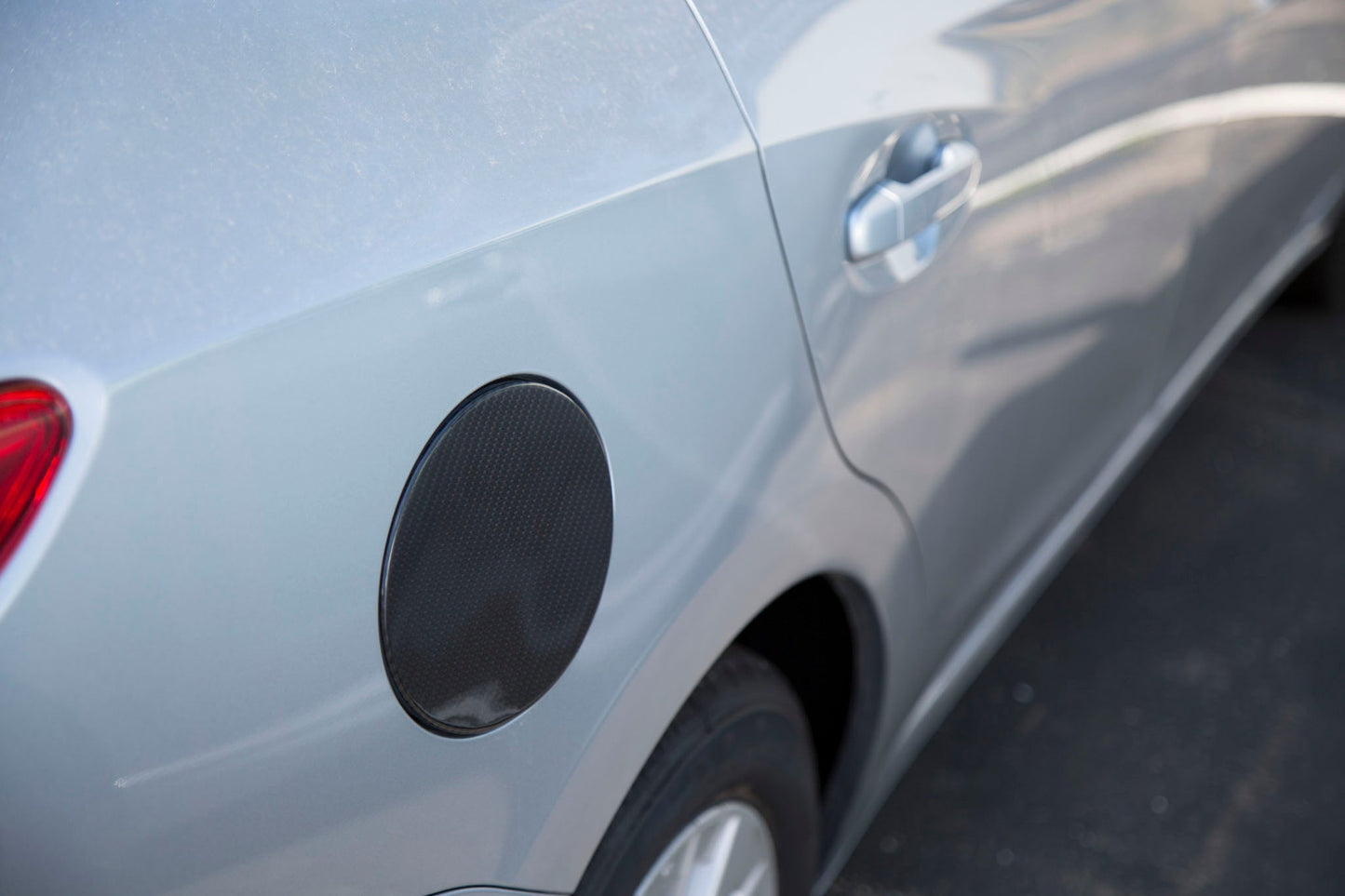 OLM Carbon Fiber Fuel Door Cover - 2017-2023 Impreza 4D