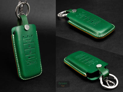 Acura [2-V2] Leather Key Fob  Case - Handcrafted in USA - Personalized Stamp