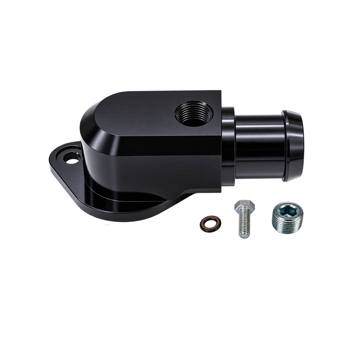 Granatelli 2018–2021 Jeep Grand Cherokee 6.2L Black Billet High-Flow Thermostat Housing – 431000B