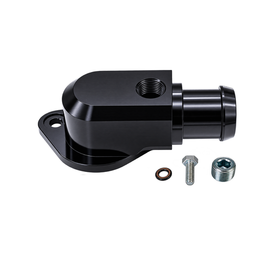 Granatelli 2018–2021 Jeep Grand Cherokee 6.2L Black Billet High-Flow Thermostat Housing – 431000B