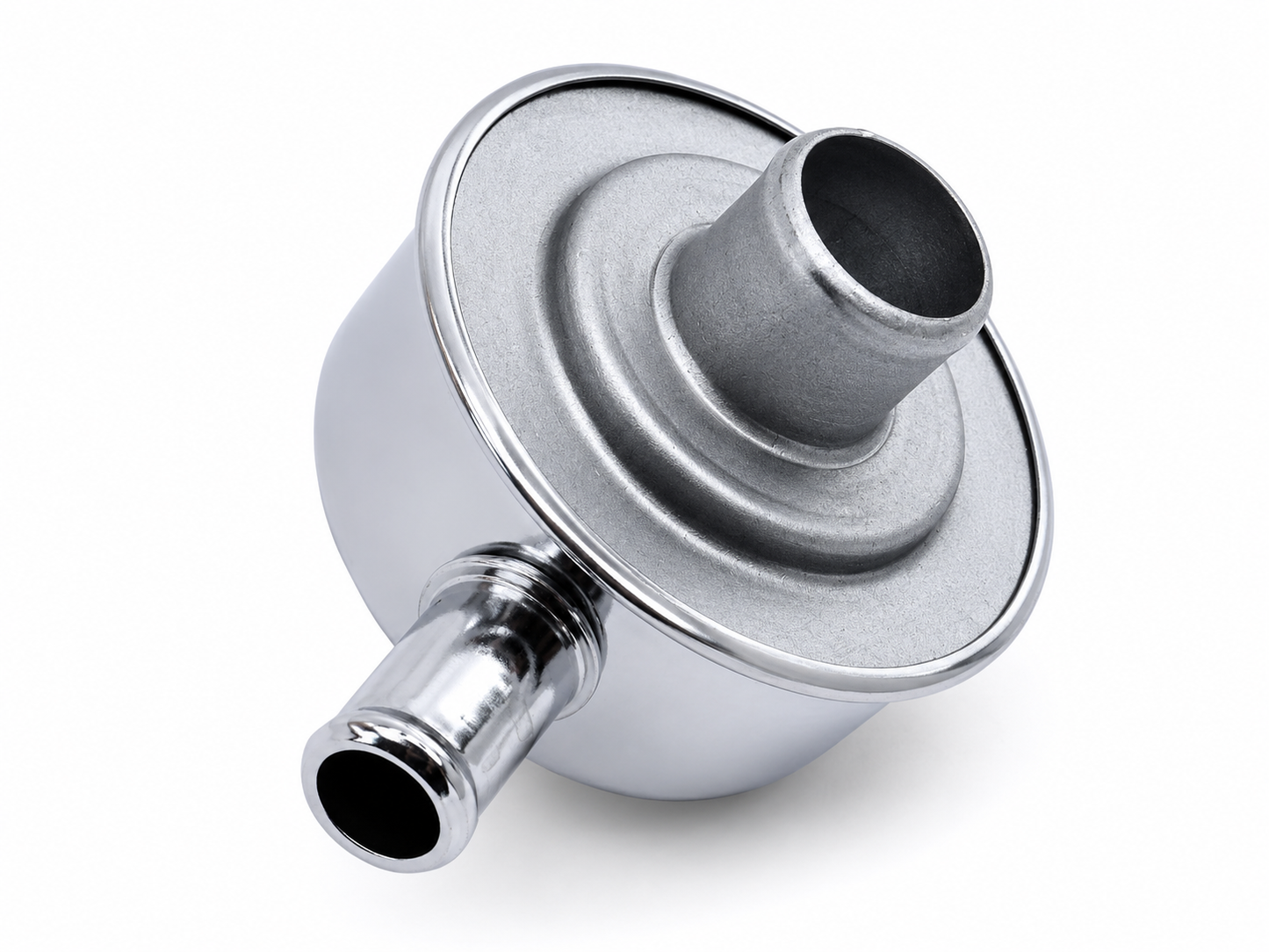 Granatelli 1/2" PCV Tube Push-In Chrome Steel Valve Cover Breather – 451004