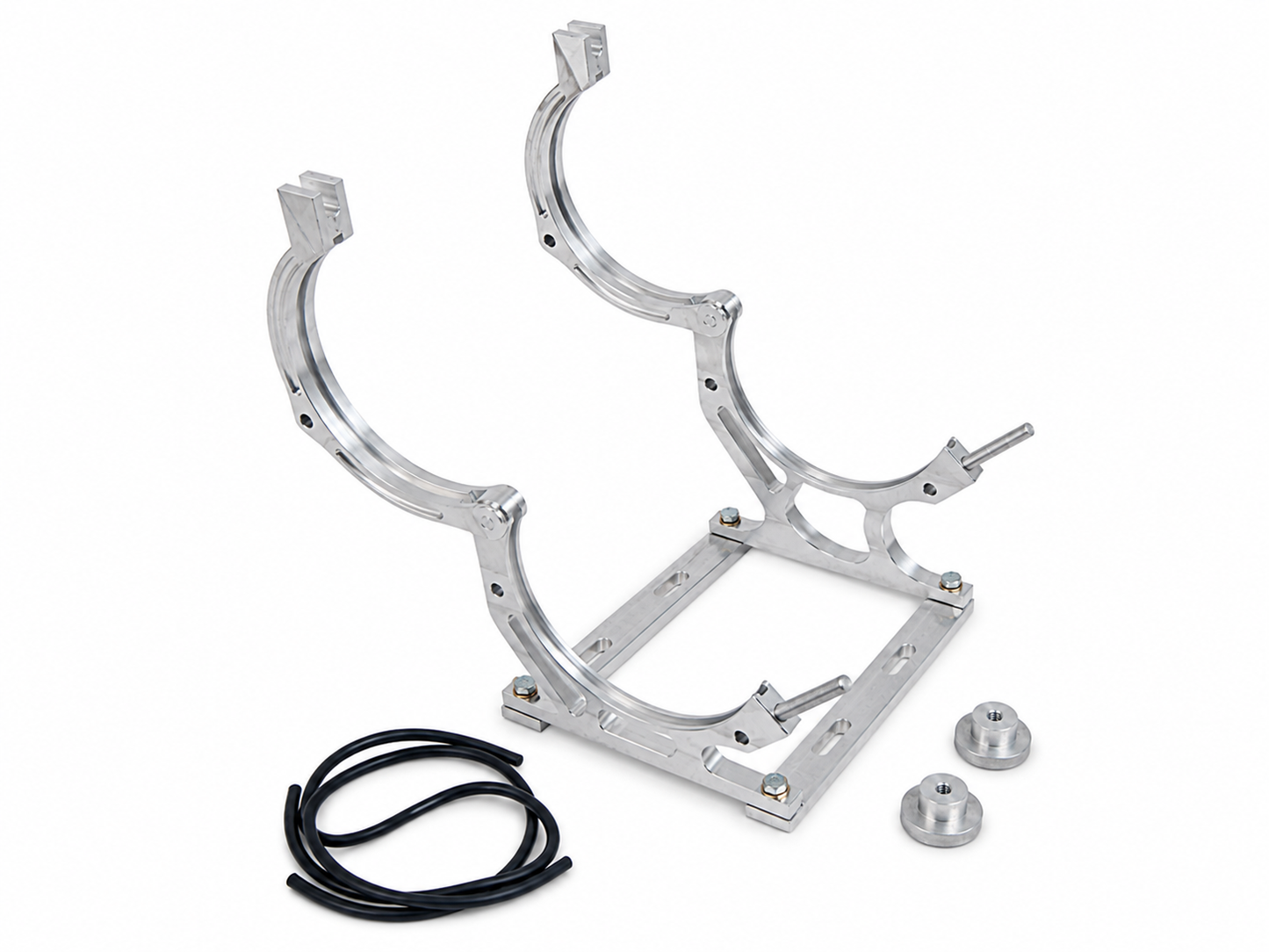 Granatelli Single Billet Aluminum Nitrous Bottle Bracket – Fits 10/15 lb & 12 lb Composite Bottles – 451010