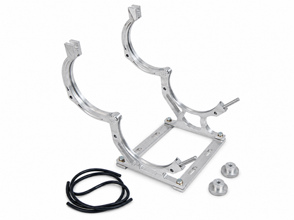 Granatelli Single Billet Aluminum Nitrous Bottle Bracket – Fits 10/15 lb & 12 lb Composite Bottles – 451010