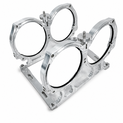 Granatelli Dual Billet Aluminum Nitrous Bottle Bracket – Fits Dual 10/15 lb & 12 lb Composite Bottles – 451011