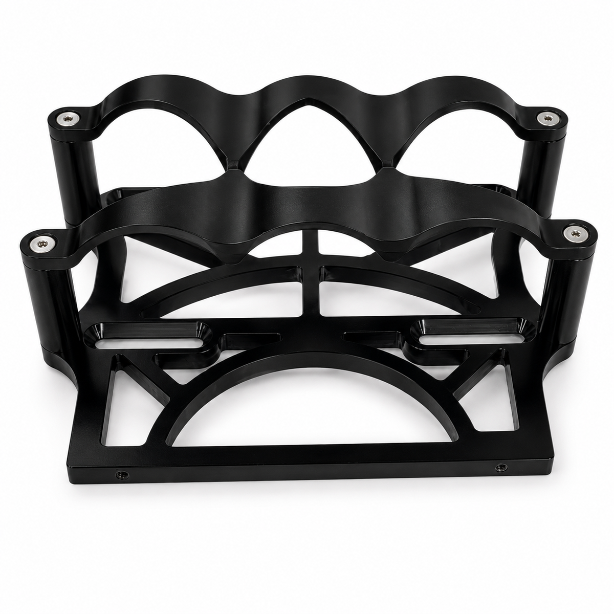 Granatelli OPTIMA 9010-044 6V Black Anodized Billet Aluminum Battery Tray Kit – 452200B