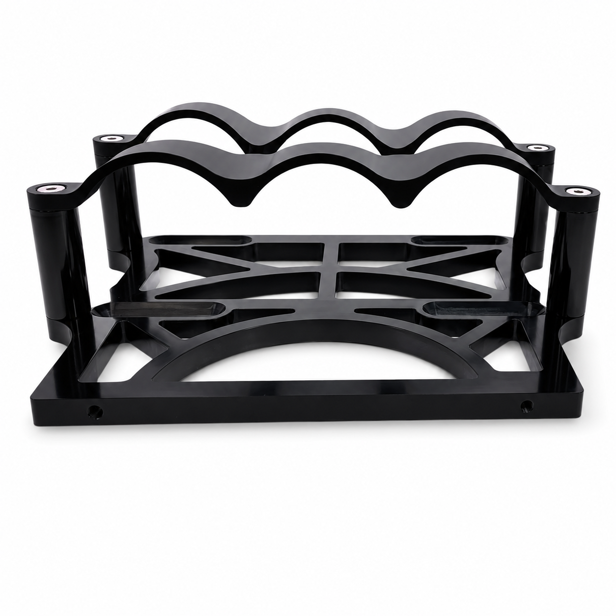 Granatelli OPTIMA 9010-044 6V Black Anodized Billet Aluminum Battery Tray Kit – 452200B