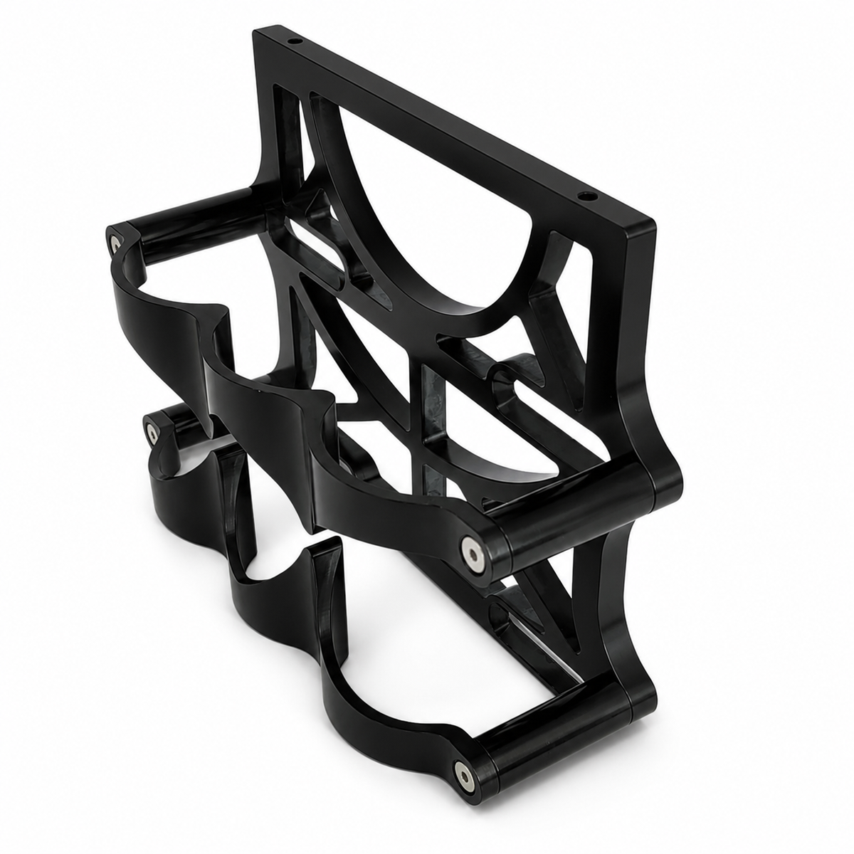 Granatelli OPTIMA 9010-044 6V Black Anodized Billet Aluminum Battery Tray Kit – 452200B