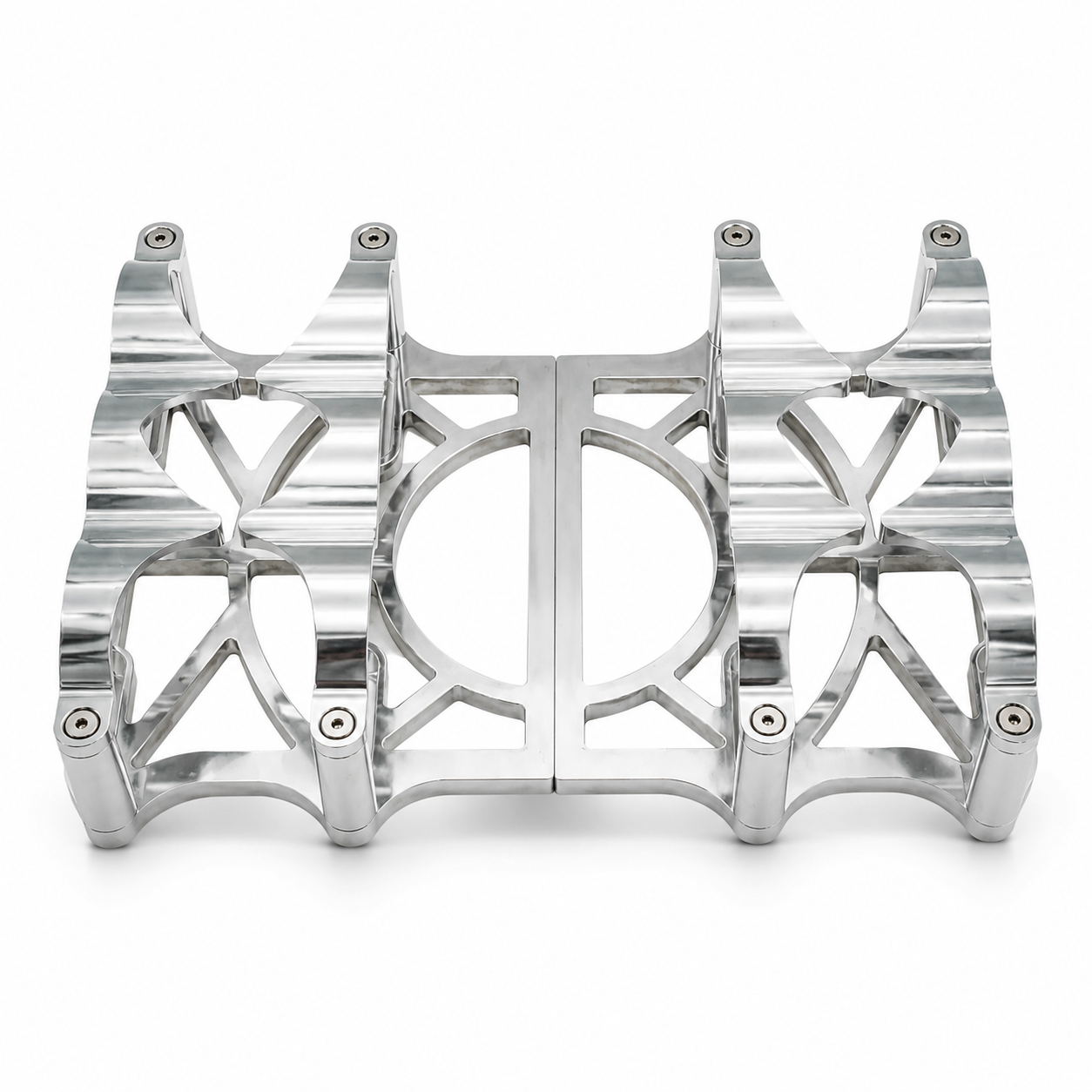Granatelli Dual OPTIMA 6V Natural Billet Aluminum Battery Tray Set – 12V Conversion – 452201