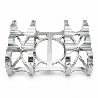 Granatelli Dual OPTIMA 6V Natural Billet Aluminum Battery Tray Set – 12V Conversion – 452201