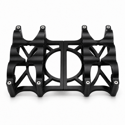 Granatelli Dual OPTIMA 6V Black Anodized Billet Aluminum Battery Tray Set – 12V Conversion – 452201B
