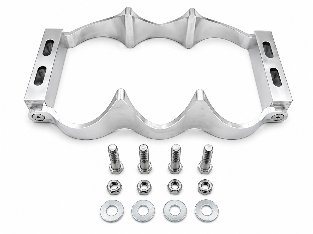 Granatelli OPTIMA Series 34/78 12V Natural Billet Aluminum Battery Tray Kit – 452212