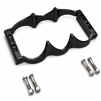 Granatelli OPTIMA Series 34/78 12V Black Anodized Billet Aluminum Battery Tray Kit – 452212B