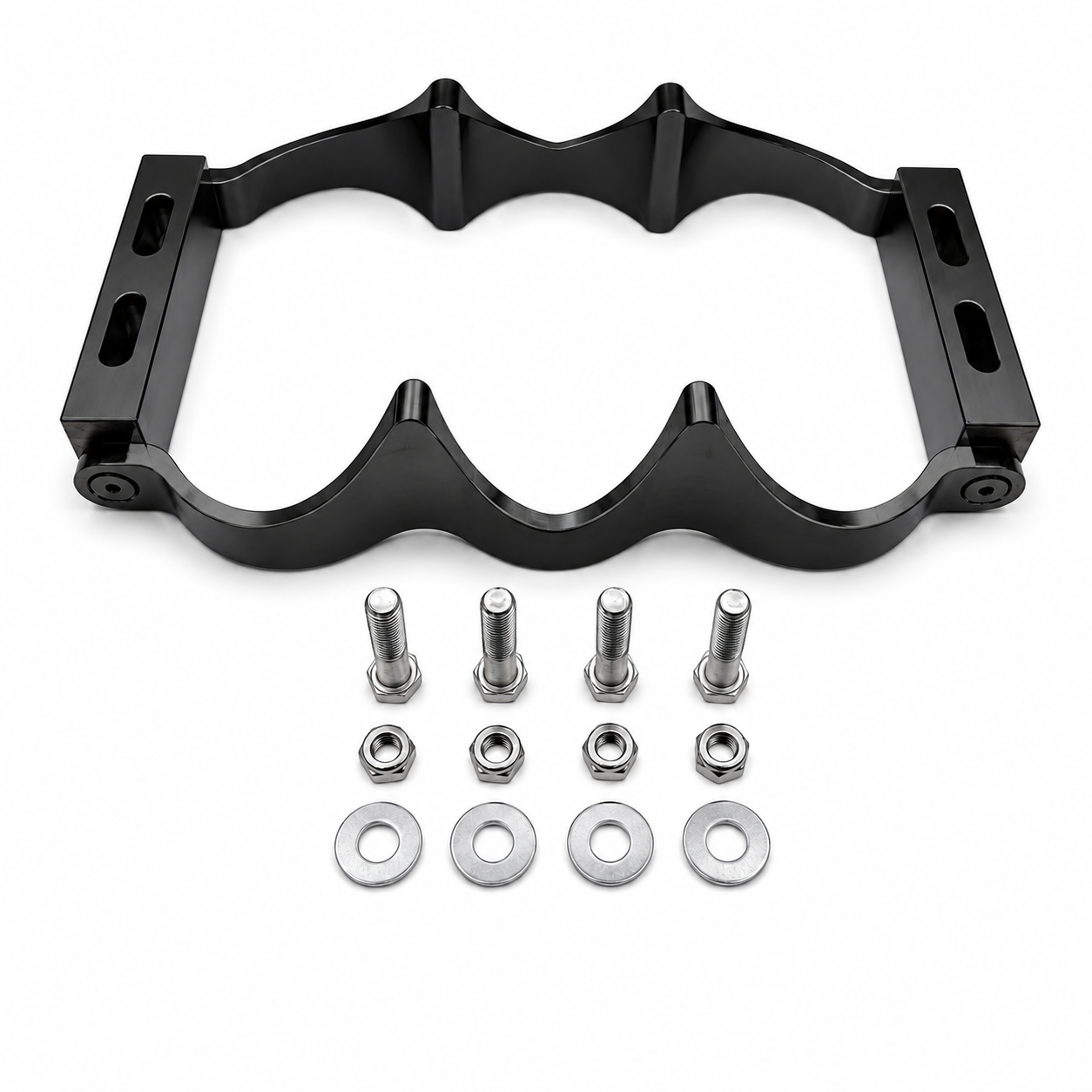 Granatelli OPTIMA Series 34/78 12V Black Anodized Billet Aluminum Battery Tray Kit – 452212B