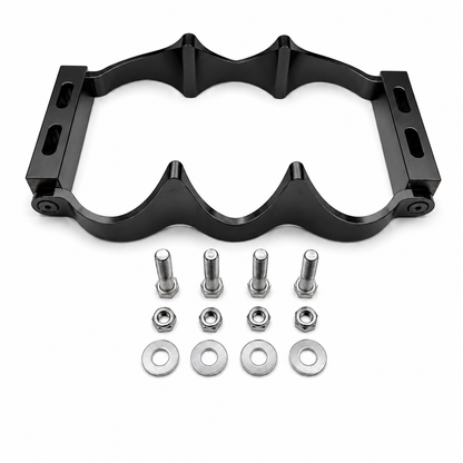 Granatelli OPTIMA Series 34/78 12V Black Anodized Billet Aluminum Battery Tray Kit – 452212B