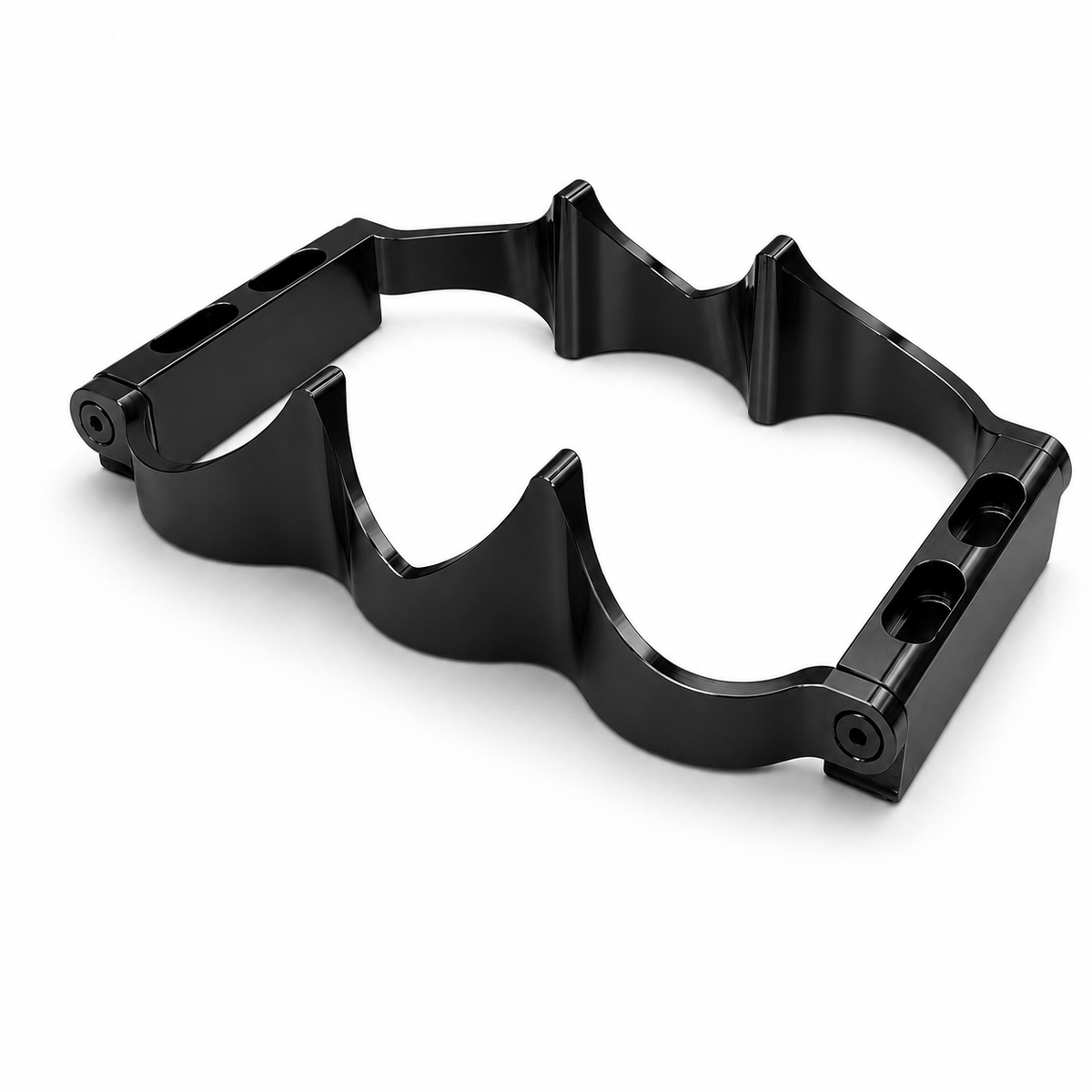 Granatelli OPTIMA Series 34/78 12V Black Anodized Billet Aluminum Battery Tray Kit – 452212B