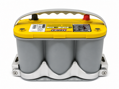 Granatelli OPTIMA Series 34/78 12V Natural Billet Aluminum Battery Tray Kit – 452212
