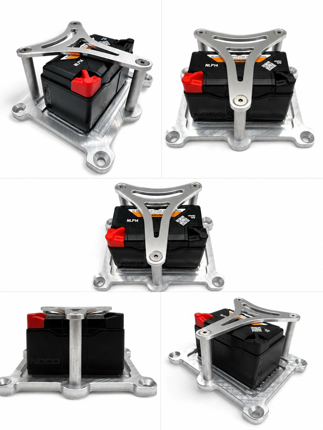 Granatelli NOCO NLP14 Group 14 Lithium Battery Billet Aluminum Battery Tray – 452214
