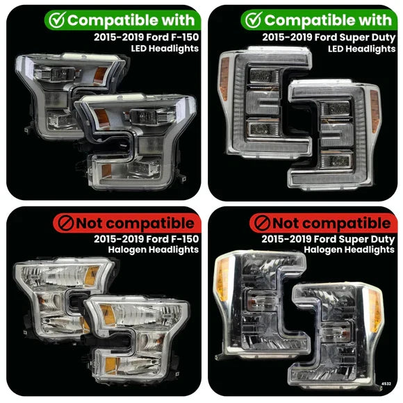 FORD F-SERIES PARKING LIGHTS ADAPTER FOR LED HEADLIGHTS (2015-2019)