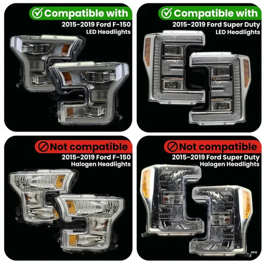 FORD F-SERIES PARKING LIGHTS ADAPTER FOR LED HEADLIGHTS (2015-2019)