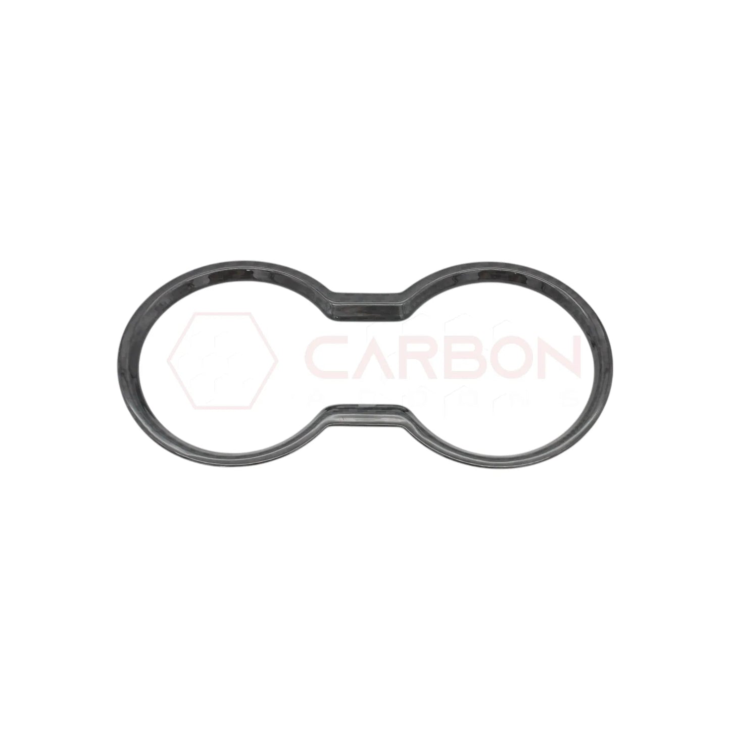 2024+ S650 Mustang Hard Carbon Fiber Cup Holder Trim Cover